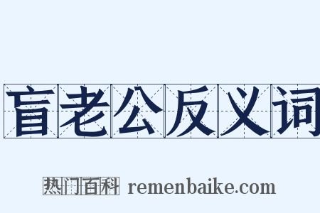 盲老公反义词是什么意思的图片